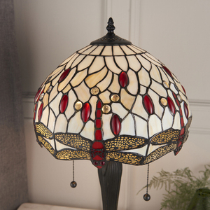 Stolní lampa Interiors Dragonfly Tiffany béžová 64086 small 4