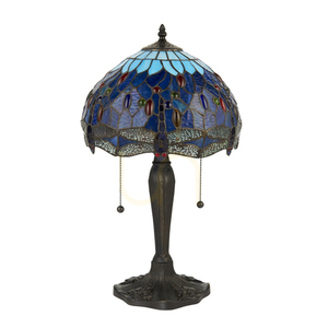 Stolní lampa Interiors Dragonfly Tiffany modrá 64090 small 1