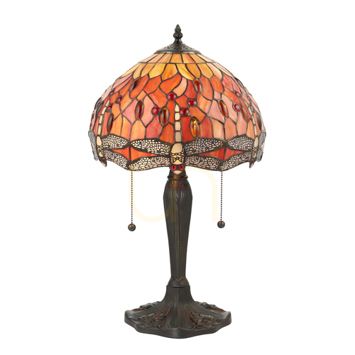 Kontrola Stolní lampa Dragonfly Tiffany Multicolor 64092 Interiéry.