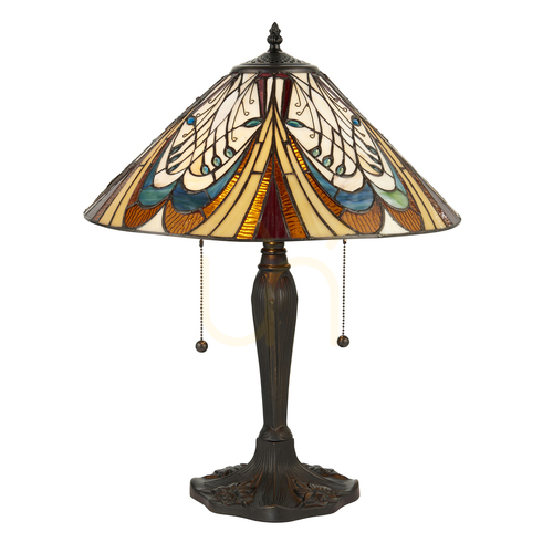 Kontrola Stolní lampa Interiors Hector Tiffany multicolor 64163