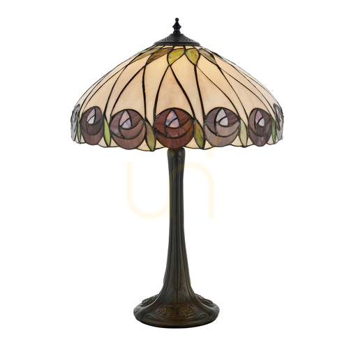 Kontrola Tiffany stolní lampa Interiors Hutchinson multicolor 64177