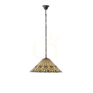 Závěsná Tiffany lampa Interiors Jamelia multicolor 3xE27 50 cm 64194 small 8