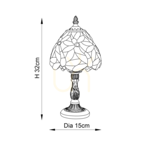Stolní lampa Lorette Tiffany Multicolor 64246 Interiéry. small 2