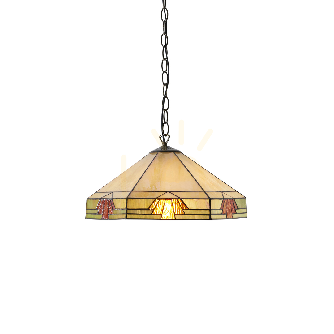 Nevada Tiffany Pendant Lamp Multicolor 64285 Interiors.