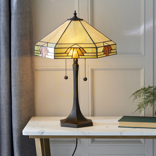 Kontrola Stolní lampa Nevada Tiffany Multicolor 64286 Interiéry.