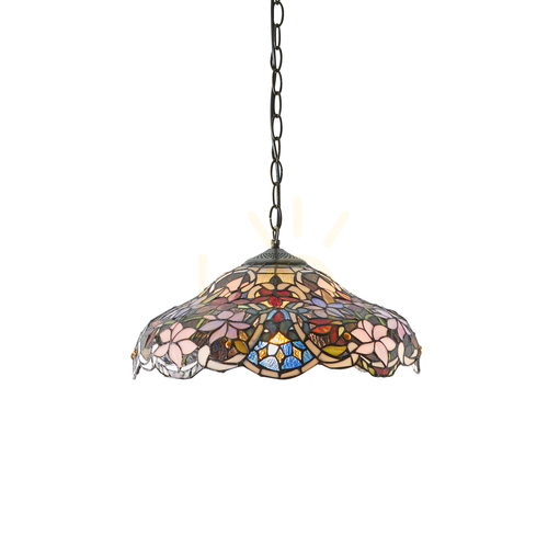 Kontrola Závěsná lampa Sullivan Tiffany Multicolor 64325 Interiéry.