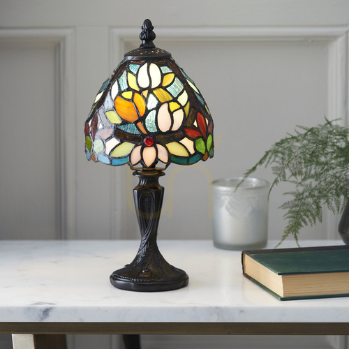 Kontrola Stolní lampa Sylvette Tiffany Multicolor 64331 Interiéry.