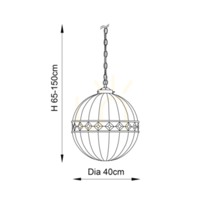 Závěsná lampa Fargo Tiffany Multicolor 67045 Interiéry. small 2