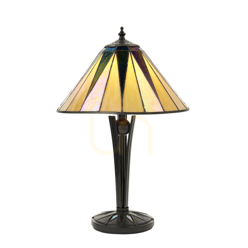 Kontrola Tiffany stolní lampa Interiors Dark Star vícebarevná 70367