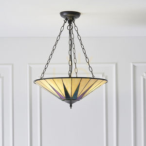 Tiffany závěsné svítidlo Interiors Dark Star multicolor 3xE27 60W 70754 small 3
