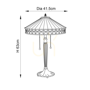 Stolní lampa Fargo Tiffany Multicolor 70935 Interiéry. small 2