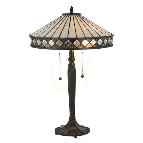 Kontrola Stolní lampa Fargo Tiffany Multicolor 70935 Interiéry.
