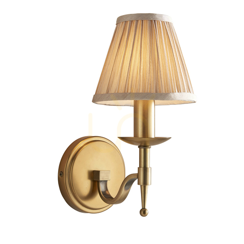 Kontrola Nástěnné svítidlo Stanford Brass 63653 Interiéry