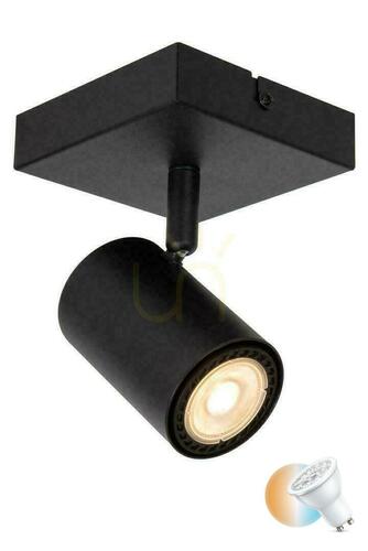 Kontrola Nástěnné svítidlo Lucide Amigo černé GU10 LED 1x40W 53910/01/30