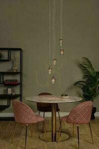 Závěsné svítidlo Lucide BERLIANE zlaté LED 5 světel 34 cm small 3