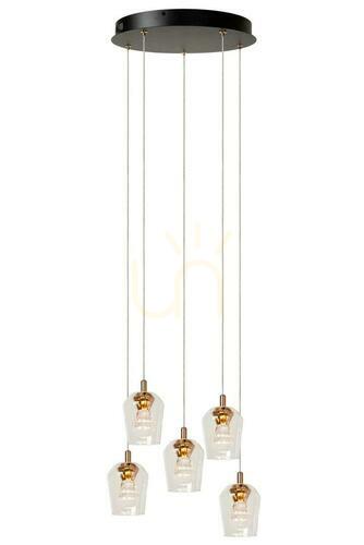 Kontrola Závěsné svítidlo Lucide BERLIANE zlaté LED 5 světel 34 cm