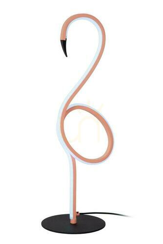 Kontrola Stolní lampa Lucide Flamingo růžová LED RGB stmívatelná 05545/06/66