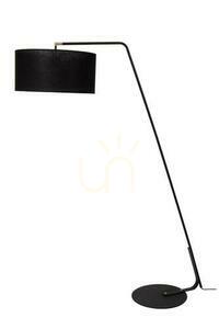 Stojací lampa Lucide KELSO černá Japandi kov len E27 180 cm small 1