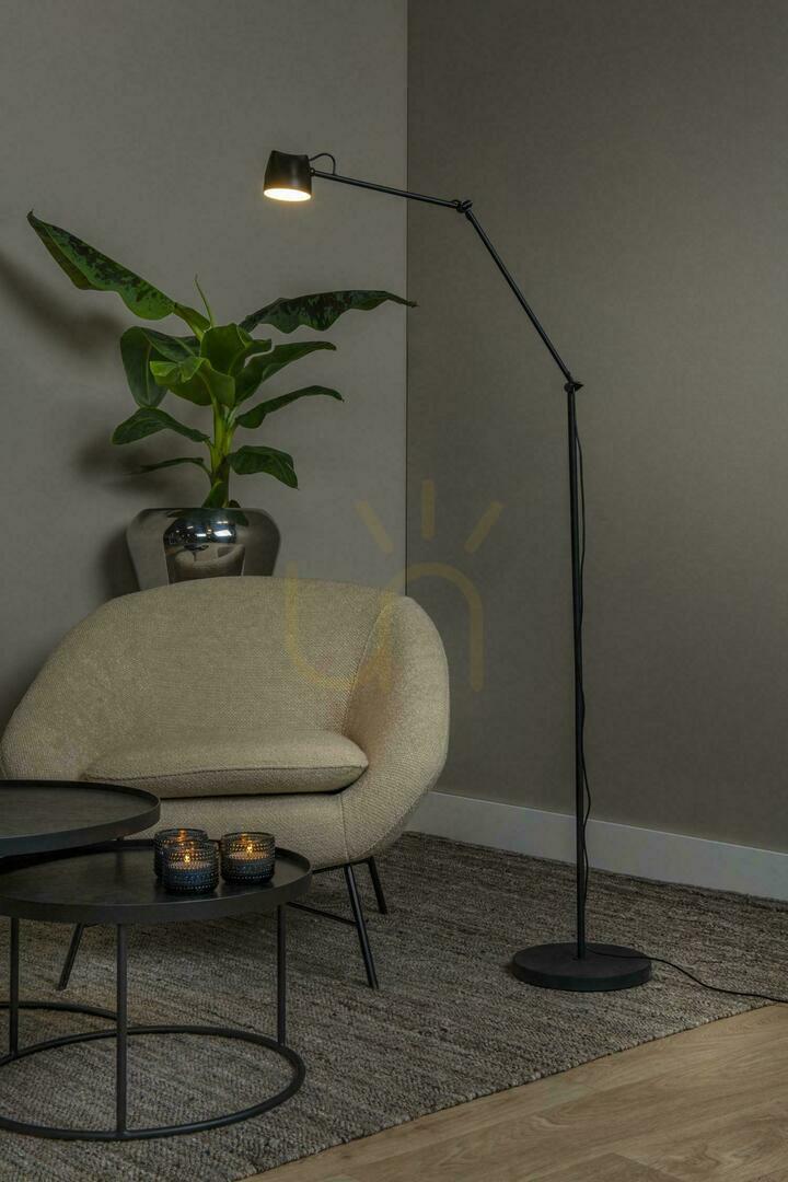 Zobrazit Stojací lampa Lucide MILNE LED 8 W černá, stmívatelná 44716/06/30 Stojací lampa Lucide MILNE LED 8 W černá, stmívatelná 44716/06/30