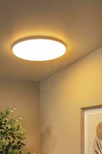 Kontrola Bílé koupelnové LED stropní svítidlo Lucide OLSON 79190/45/61 45 W 3100 lm CCT Ø45 cm IP44