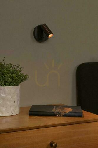 Kontrola Nabíjecí nástěnné svítidlo Lucide TONI 29934/02/15 s pohybovým čidlem, LED 2 W CCT, šedé