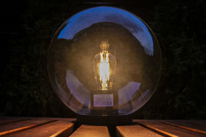 LUNA BALL 15cm průhledný zahradní míč small 2