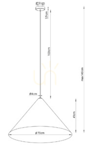 Závěsné svítidlo Sigma VESUVIO 3xE27 bílo-zlaté 41028 small 2
