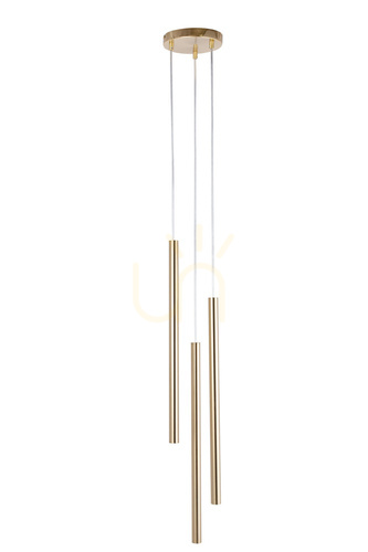 Kontrola Závěsné svítidlo Sigma SOPEL LUX 3xG9 kartáčované zlato 40958