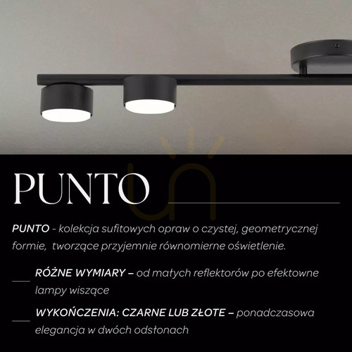 Kontrola Stropní svítidlo Sigma PUNTO 5xGX53 černé 40820