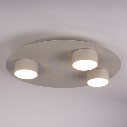 Kontrola Stropní svítidlo Sigma STAR 3xGX53 šedobéžové RAL 7044 40913