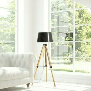 Stínidlo Alvis Stojan na příslušenství Bamboo/Black 230 V Led E27 15 W. small 3