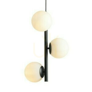 Závěsné svítidlo Etheria Black Opal Glass 230 V Led E27 3x11 W. small 1