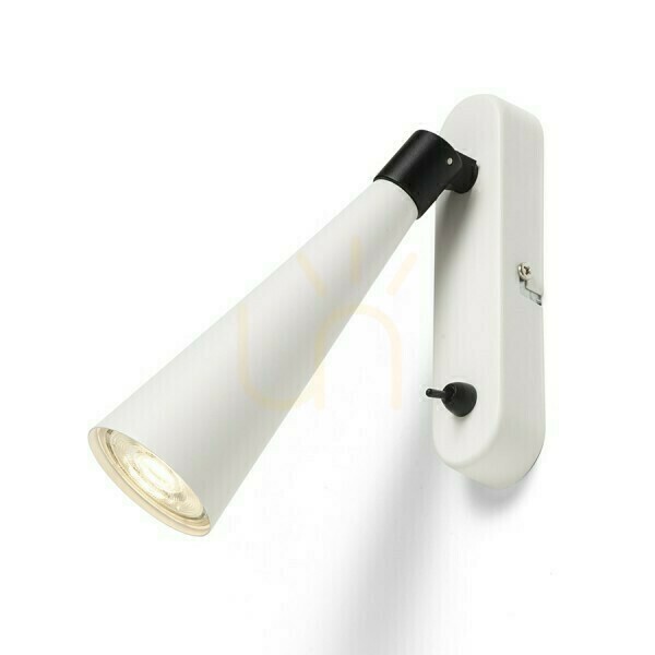 Pohled Nástěnné svítidlo Alexis White/Black 230 V Led Gu10 5 W. Nástěnné svítidlo Alexis White/Black 230 V Led Gu10 5 W.