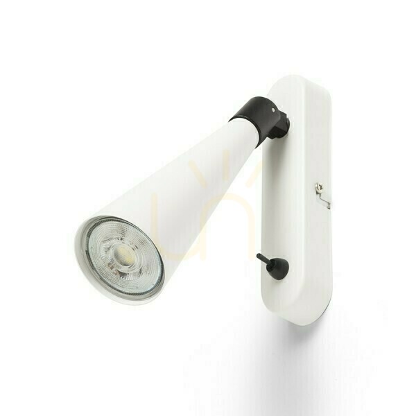 Zobrazit Nástěnné svítidlo Alexis White/Black 230 V Led Gu10 5 W. Nástěnné svítidlo Alexis White/Black 230 V Led Gu10 5 W.