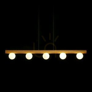 Závěsné svítidlo Noctis Wood/Opale Glass 230 V Led G9 5x7 W. 4 Závěsné svítidlo Noctis Wood/Opale Glass 230 V Led G9 5x7 W. small 4