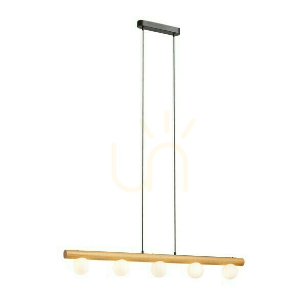 Kontrola Závěsné svítidlo Noctis Wood/Opale Glass 230 V Led G9 5x7 W. Závěsné svítidlo Noctis Wood/Opale Glass 230 V Led G9 5x7 W.