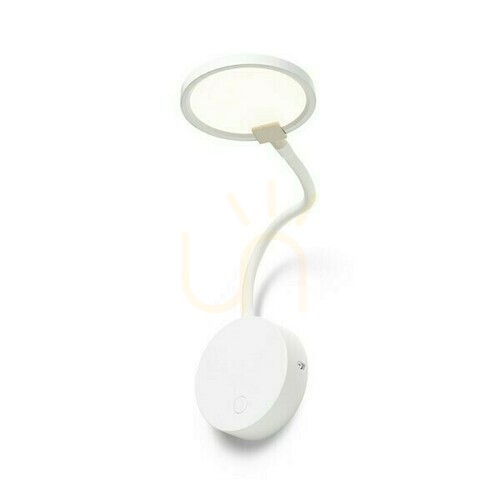 Kontrola Nástěnné svítidlo RENDL CELESTE bílé – LED 4,8W 3000K 480lm, ohebný krk, vypínač na základně, R14278