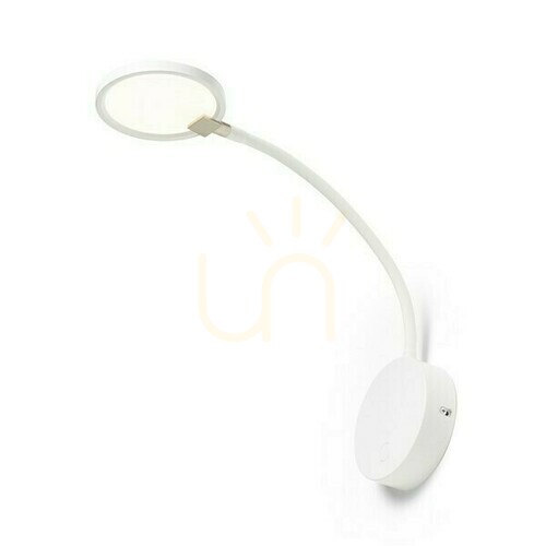 Kontrola Nástěnné svítidlo RENDL CELESTE bílé – LED 4,8W 3000K 480lm, ohebný krk, vypínač na základně, R14278