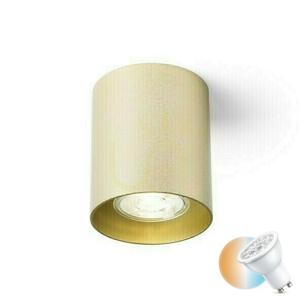 Kontrola Stropní svítidlo Mantova I Brushed Brass 230 V Led Gu10 7 W. Stropní svítidlo Mantova I Brushed Brass 230 V Led Gu10 7 W.