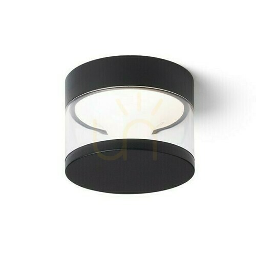 Kontrola Brenda Venkovní nástěnné svítidlo Povrchová montáž Černá 230 V Led 9 W Ip65 3000 K