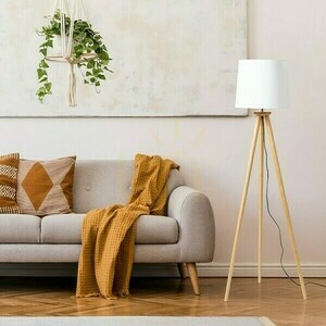 Bambusový stojan k podlahové lampě Rendl BASCO E27 R14147 small 3