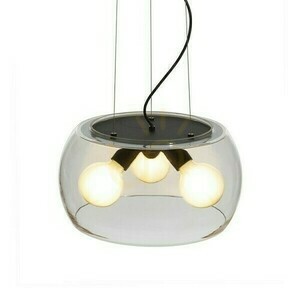 Závěsné svítidlo Amanda Black Matte Clear Glass 230 V Led E27 3x15 W. 2 Závěsné svítidlo Amanda Black Matte Clear Glass 230 V Led E27 3x15 W. small 2
