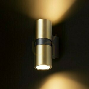 Venkovní nástěnné svítidlo Mano Brushed Brass/Black 230 V Led Gu10 2x8 W Ip54 1 Venkovní nástěnné svítidlo Mano Brushed Brass/Black 230 V Led Gu10 2x8 W Ip54 small 1