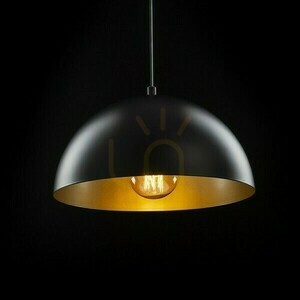 Gladys 30 Černá/zlatá závěsná lampa 230 V Led E27 15 W. 1 Gladys 30 Černá/zlatá závěsná lampa 230 V Led E27 15 W. small 1