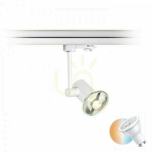 Kontrola Faxové reflektory pro 3fázovou kolejnici bílé 230 V Led Gu10 12 W.