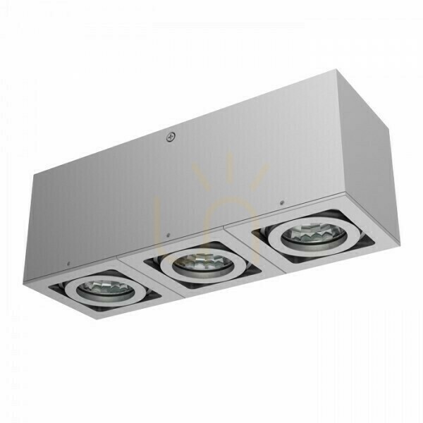 Zobrazit Stropní hliníkové svítidlo Berit Iii 230 V Gu10 3x50 W. Stropní hliníkové svítidlo Berit Iii 230 V Gu10 3x50 W.