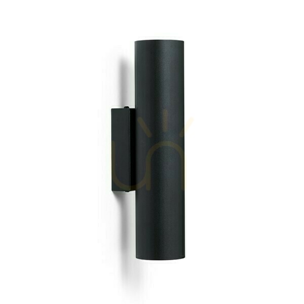Pohled Nástěnné svítidlo Luke Black 230 V Led Gu10 2x7 W. Nástěnné svítidlo Luke Black 230 V Led Gu10 2x7 W.