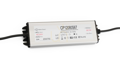 Kontrola Napájecí modul kovové pouzdro 12V 80W IP67 V2
