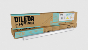 LUMINES Stříbrné anodové svítidlo Dileda. 4000K 60cm small 2