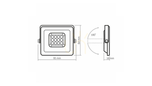 LED reflektor VIDEX LUCA 10 W 5000 K IP65, bílý small 3